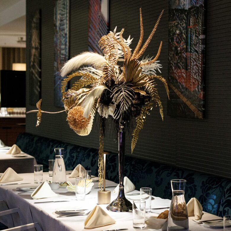 Great Gatsby galda dekors