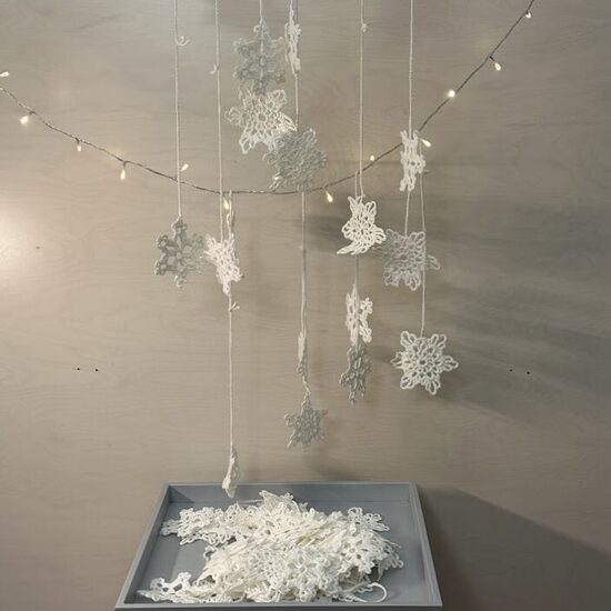 Tamborētas sniegpārslas