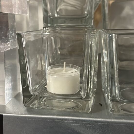 Kantains stikla svečturis/vāzīte