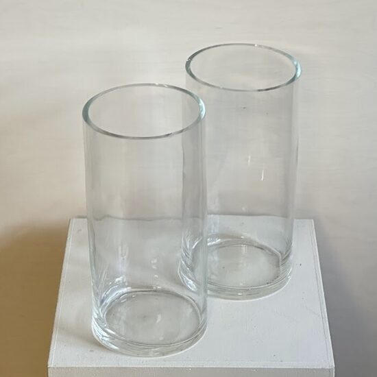 Stikla vāze cilindrs