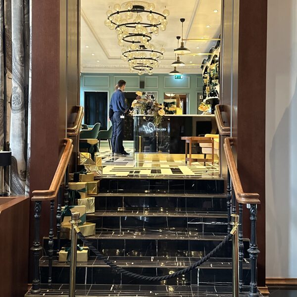 Christmas atmosphere in a hotel