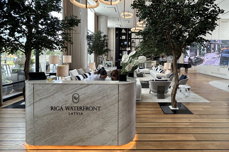 Декорация стойки Riga Waterfront